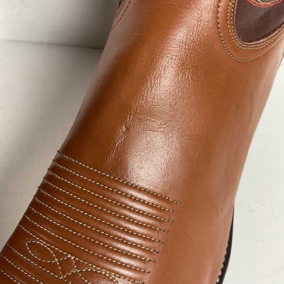 1970s Tony Lama Cowboy Boots 12 D Gold Label USA Made - Picture 10 of 16